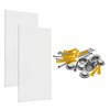 Triton Products (2) White 24 In. W x 42 In. H x 1/4 In. D High Density Fiberboard Round Hole Pegboards with Mounting Hardware PEG2-WHT